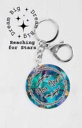You Are - Blue Marble Keyring