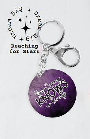Your Courage Knows No Limits Keyring